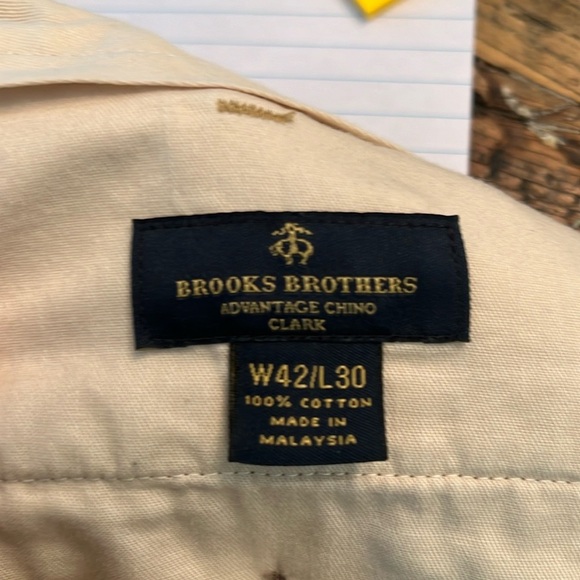 Brooks Brothers flat front khaki pants 4X30 - Picture 3 of 3